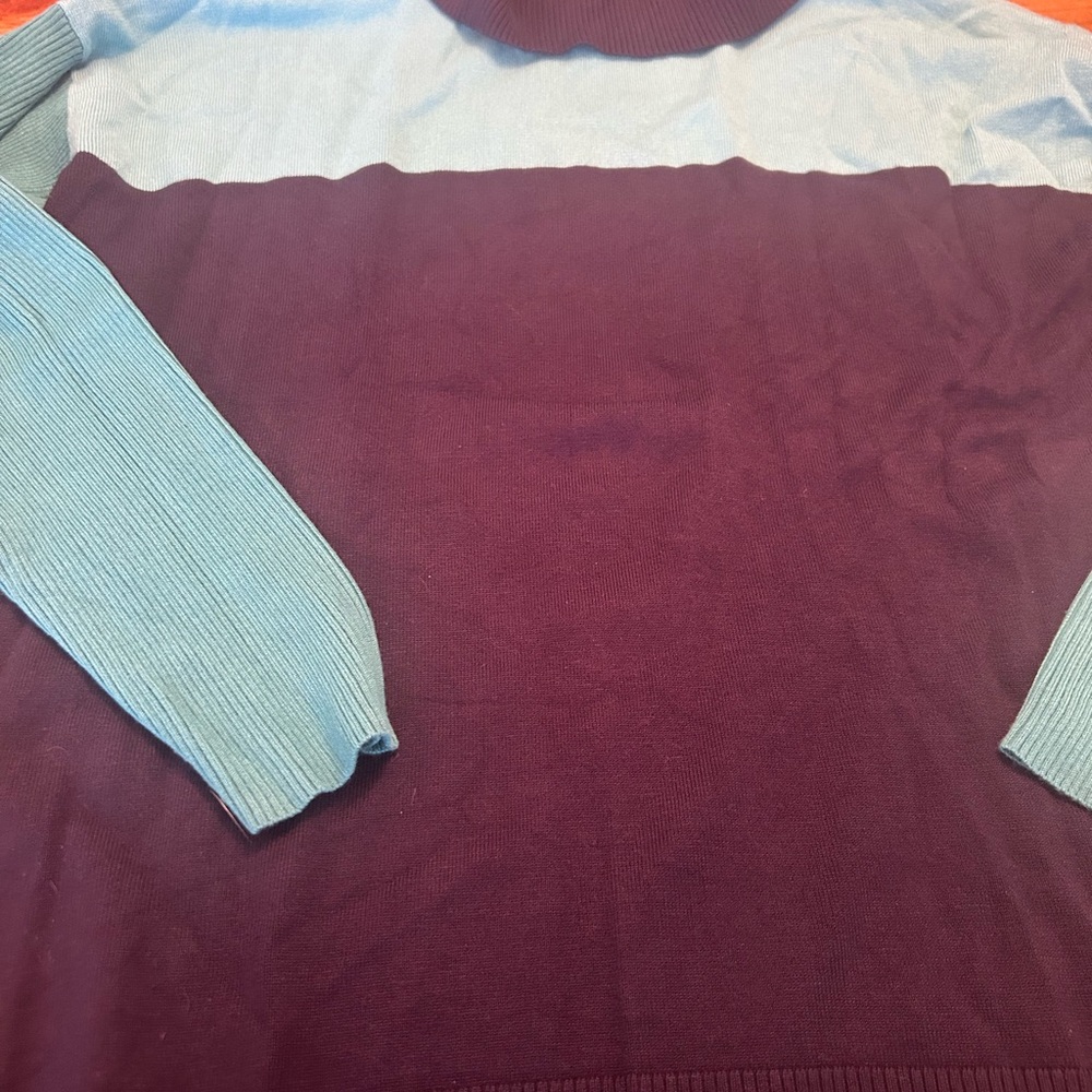 ✨Ruby Rd. Deep Blue Knit Top - Picture 4 of 6